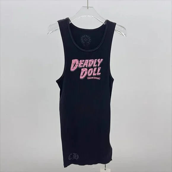 Chrome Hearts Black Tank Top